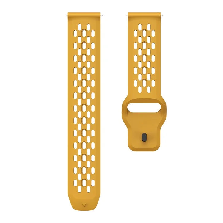 For Garmin Venu 3 / Venu 2 / Vivoactive 4 22mm Watch Strap Hollow Silicone Wrist Band Replacement