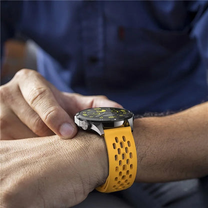 For Garmin Venu 3 / Venu 2 / Vivoactive 4 22mm Watch Strap Hollow Silicone Wrist Band Replacement