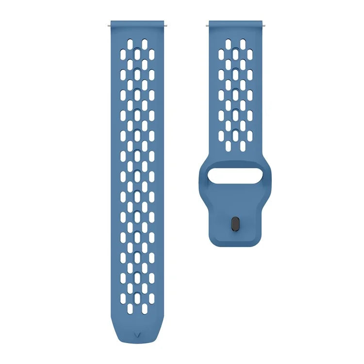 For Garmin Venu 3 / Venu 2 / Vivoactive 4 22mm Watch Strap Hollow Silicone Wrist Band Replacement