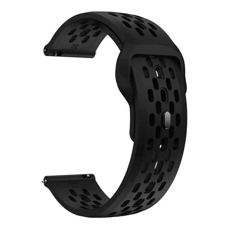 For Garmin Venu 3 / Venu 2 / Vivoactive 4 22mm Watch Strap Hollow Silicone Wrist Band Replacement