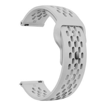 For Garmin Venu 3 / Venu 2 / Vivoactive 4 22mm Watch Strap Hollow Silicone Wrist Band Replacement
