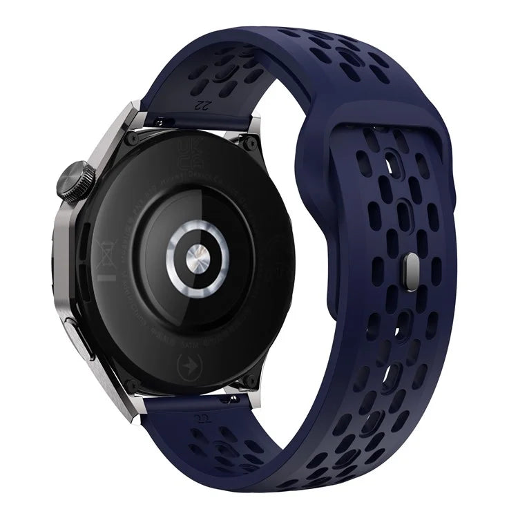 For Garmin Venu 3 / Venu 2 / Vivoactive 4 22mm Watch Strap Hollow Silicone Wrist Band Replacement