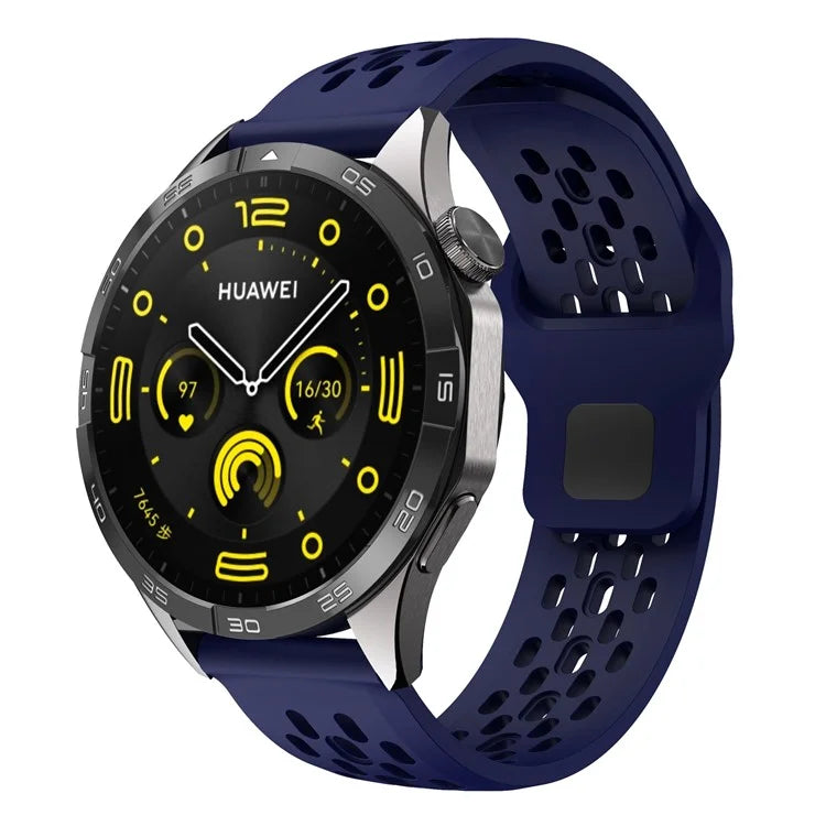 For Garmin Venu 3 / Venu 2 / Vivoactive 4 22mm Watch Strap Hollow Silicone Wrist Band Replacement