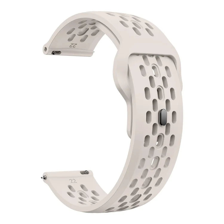 For Garmin Venu 3 / Venu 2 / Vivoactive 4 22mm Watch Strap Hollow Silicone Wrist Band Replacement