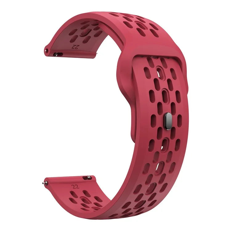 For Garmin Venu 3 / Venu 2 / Vivoactive 4 22mm Watch Strap Hollow Silicone Wrist Band Replacement