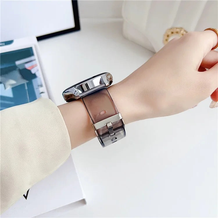 For Samsung Galaxy Watch3 45mm / Huawei Watch GT 4 46mm Band 22mm TPU Wrist Strap Black