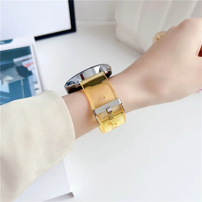 For Samsung Galaxy Watch3 45mm / Huawei Watch GT 4 46mm Band 22mm TPU Wrist Strap Yellow