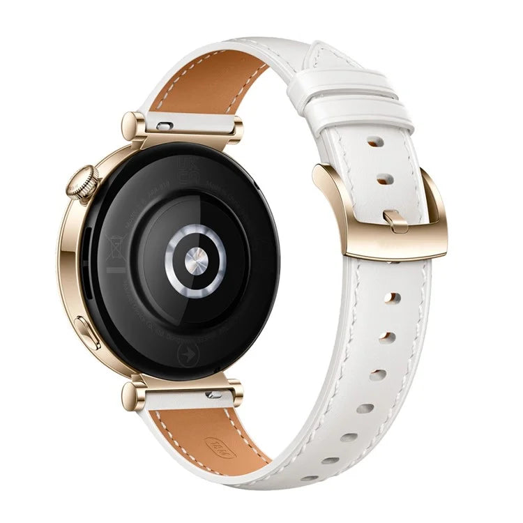 For Huawei Watch GT 4 41mm / Garmin Venu 3S 18mm Watch Band Genuine Cow Leather Wrist Strap
