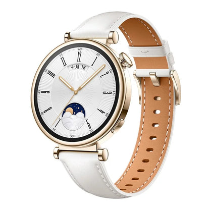 For Huawei Watch GT 4 41mm / Garmin Venu 3S 18mm Watch Band Genuine Cow Leather Wrist Strap