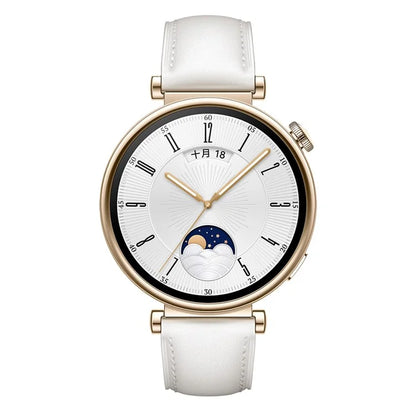 For Huawei Watch GT 4 41mm / Garmin Venu 3S 18mm Watch Band Genuine Cow Leather Wrist Strap
