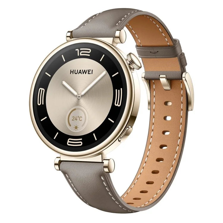 For Huawei Watch GT 4 41mm / Garmin Venu 3S 18mm Watch Band Genuine Cow Leather Wrist Strap