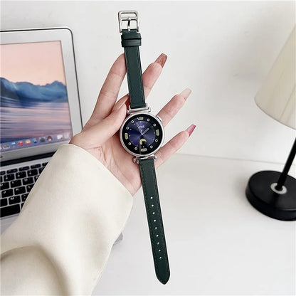 For Samsung Galaxy Watch6 Classic / Watch6 PU Leather Watch Band 20mm Adjustable Wrist Strap