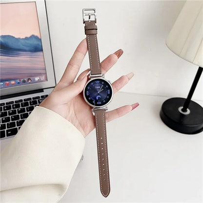 For Samsung Galaxy Watch6 Classic / Watch6 PU Leather Watch Band 20mm Adjustable Wrist Strap
