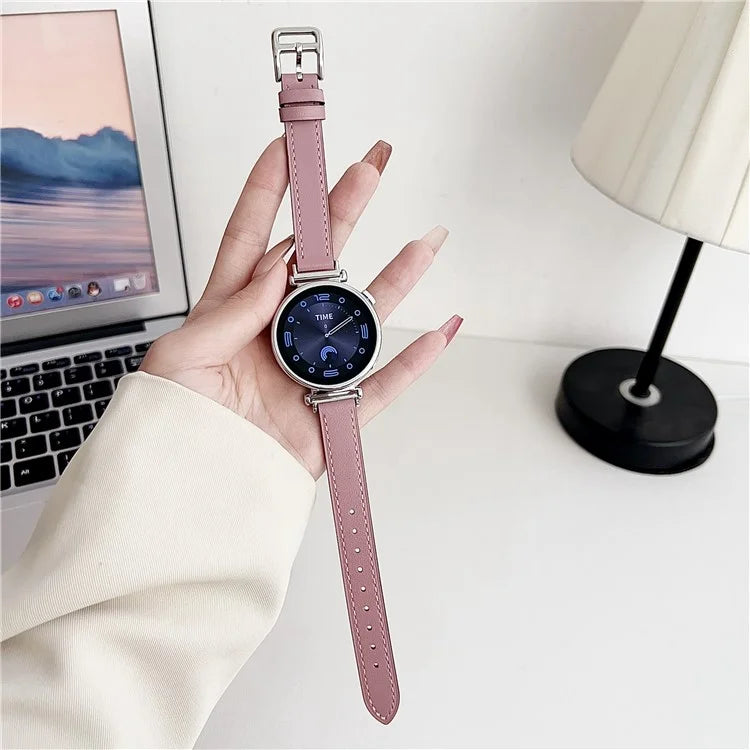 For Samsung Galaxy Watch6 Classic / Watch6 PU Leather Watch Band 20mm Adjustable Wrist Strap