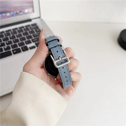 For Garmin Venu 3S / Forerunner 265S / Xiaomi Mi Watch 18mm Watch Band PU Leather Wrist Strap