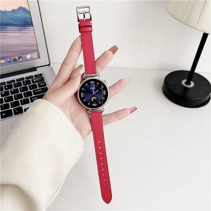 For Garmin Venu 3S / Forerunner 265S / Xiaomi Mi Watch 18mm Watch Band PU Leather Wrist Strap