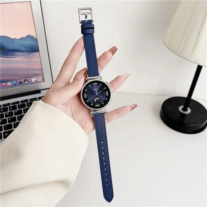 For Garmin Venu 3S / Forerunner 265S / Xiaomi Mi Watch 18mm Watch Band PU Leather Wrist Strap