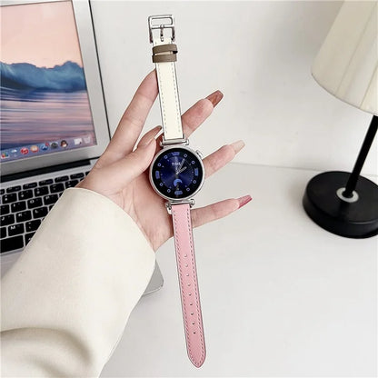 For Garmin Venu 3S / Forerunner 265S / Xiaomi Mi Watch 18mm Watch Band PU Leather Wrist Strap
