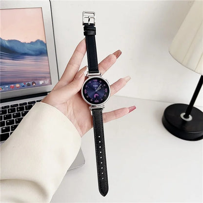 For Garmin Venu 3S / Forerunner 265S / Xiaomi Mi Watch 18mm Watch Band PU Leather Wrist Strap