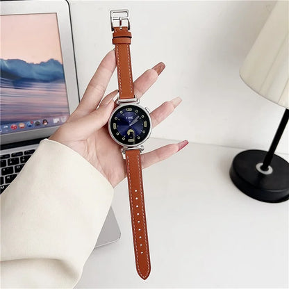 For Garmin Venu 3S / Forerunner 265S / Xiaomi Mi Watch 18mm Watch Band PU Leather Wrist Strap