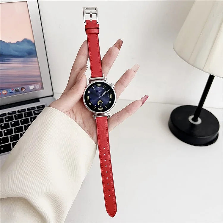 For Garmin Venu 3S / Forerunner 265S / Xiaomi Mi Watch 18mm Watch Band PU Leather Wrist Strap