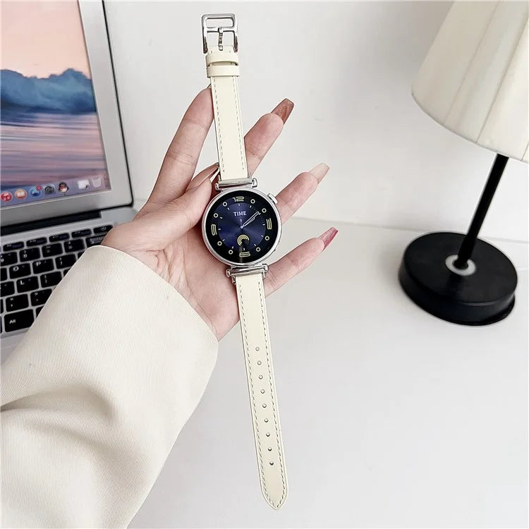 For Garmin Venu 3S / Forerunner 265S / Xiaomi Mi Watch 18mm Watch Band PU Leather Wrist Strap