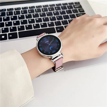 For Garmin Venu 3S / Forerunner 265S / Xiaomi Mi Watch 18mm Watch Band PU Leather Wrist Strap