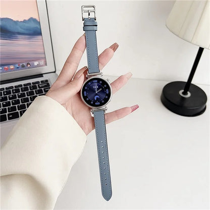 For Samsung Galaxy Watch3 45mm / Gear S3 Classic 22mm Wrist Strap PU Leather Smart Watch Band