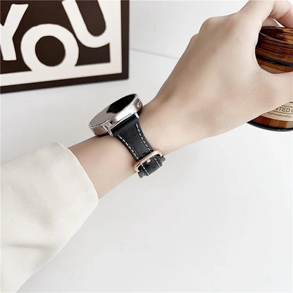 For Samsung Galaxy Watch6 Classic / Watch6 Wrist Band 20mm PU Leather Wrist Strap Replacement