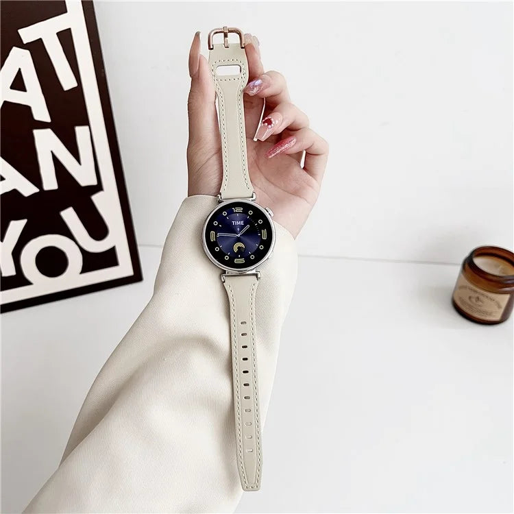 For Xiaomi Mi Watch / Garmin Venu 3S / Huawei Watch GT 4 41mm PU Leather Band 18mm Watch Strap