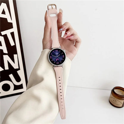For Xiaomi Mi Watch / Garmin Venu 3S / Huawei Watch GT 4 41mm PU Leather Band 18mm Watch Strap