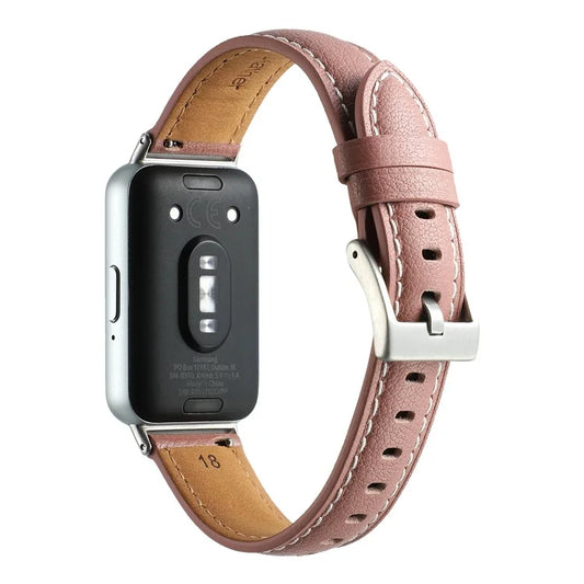 For Samsung Galaxy Fit3 Watch Band Cowhide Leather Strap Replacement