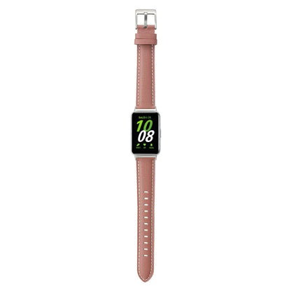 For Samsung Galaxy Fit3 Watch Band Cowhide Leather Strap Replacement