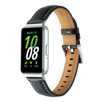 For Samsung Galaxy Fit3 Watch Band Cowhide Leather Strap Replacement
