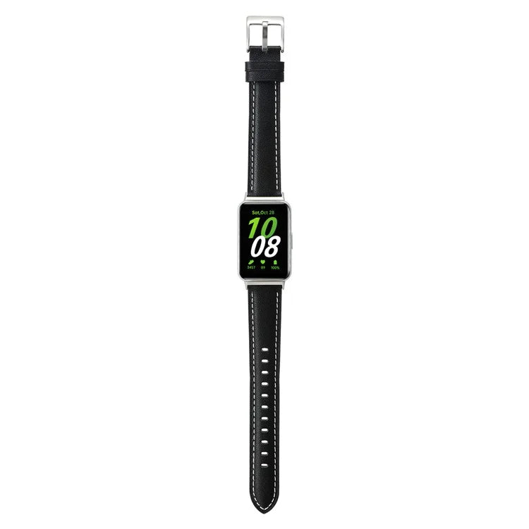 For Samsung Galaxy Fit3 Watch Band Cowhide Leather Strap Replacement