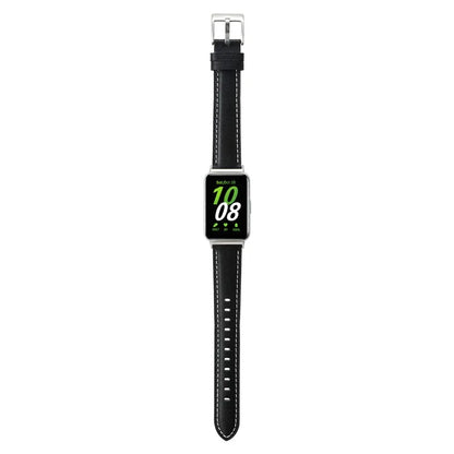 For Samsung Galaxy Fit3 Watch Band Cowhide Leather Strap Replacement