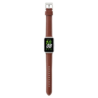 For Samsung Galaxy Fit3 Watch Band Cowhide Leather Strap Replacement