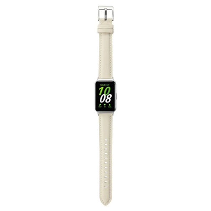 For Samsung Galaxy Fit3 Watch Band Cowhide Leather Strap Replacement
