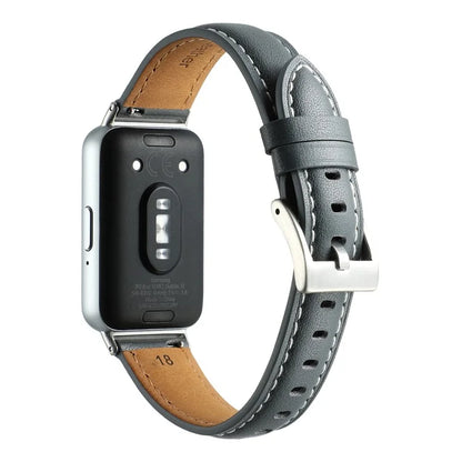 For Samsung Galaxy Fit3 Watch Band Cowhide Leather Strap Replacement