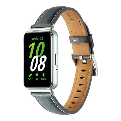 For Samsung Galaxy Fit3 Watch Band Cowhide Leather Strap Replacement