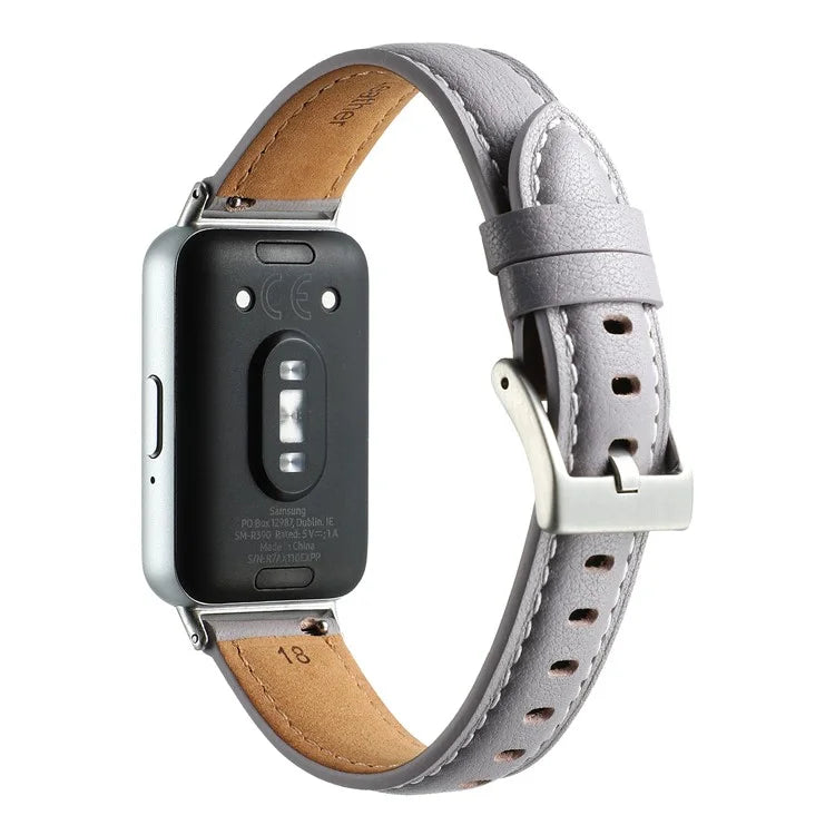 For Samsung Galaxy Fit3 Watch Band Cowhide Leather Strap Replacement