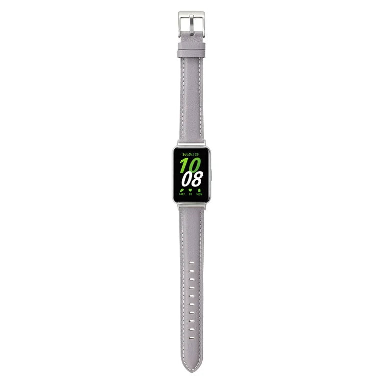 For Samsung Galaxy Fit3 Watch Band Cowhide Leather Strap Replacement