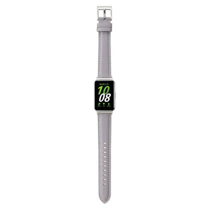 For Samsung Galaxy Fit3 Watch Band Cowhide Leather Strap Replacement