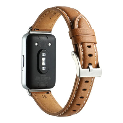 For Samsung Galaxy Fit3 Watch Band Cowhide Leather Strap Replacement