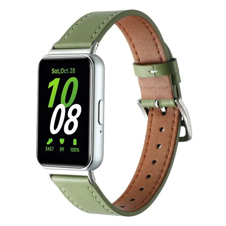 For Samsung Galaxy Fit3 Genuine Leather Watch Strap Band Replacement