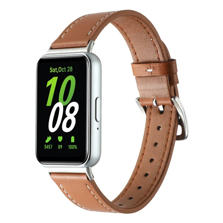 For Samsung Galaxy Fit3 Genuine Leather Watch Strap Band Replacement