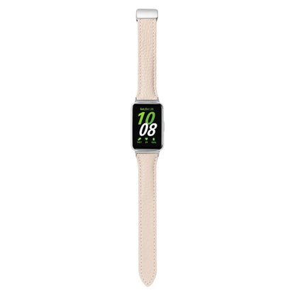 For Samsung Galaxy Fit3 Watch Band Slim Genuine Cow Leather Magnetic Replacement Strap