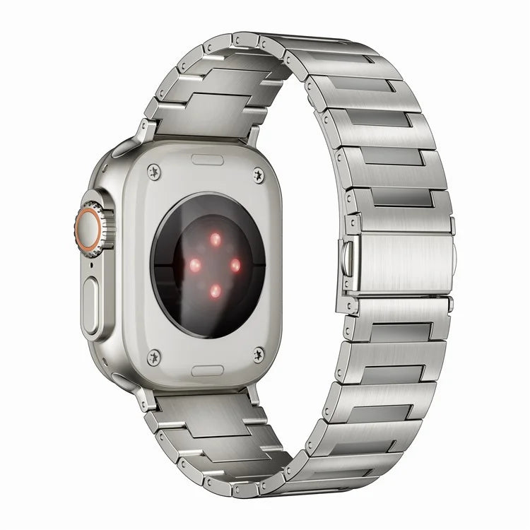 Titanium Alloy Strap for Apple Watch Series 9 8 7 41mm / 6 5 4 SE SE (2022) SE (2023) 40mm / 3 2 1 38mm Silver Band
