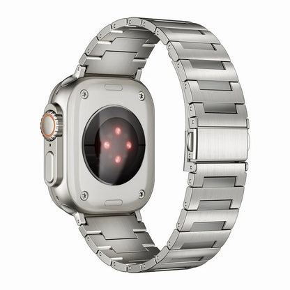 Titanium Alloy Strap for Apple Watch Series 9 8 7 41mm / 6 5 4 SE SE (2022) SE (2023) 40mm / 3 2 1 38mm Silver Band