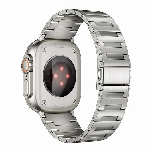 Titanium Alloy Strap for Apple Watch Series 9 8 7 41mm / 6 5 4 SE SE (2022) SE (2023) 40mm / 3 2 1 38mm Silver Band